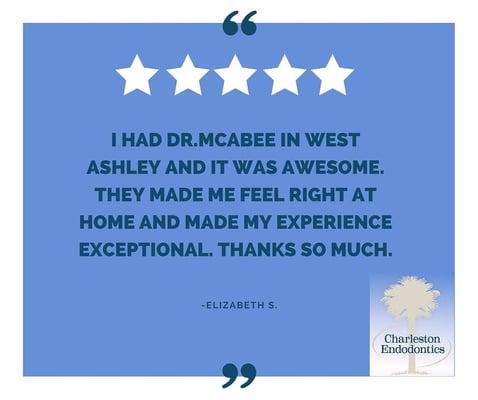 Our patients love Charleston Endodontics!