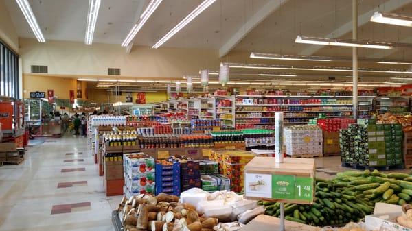 Renovating right now...the cashiers are moved to the very back instead of being in the center. Seems odd and cramped back there.