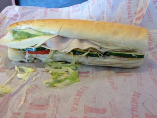 Sloppy #12. Sorry guys, but Jimmy Johns used to be better. Step it up.