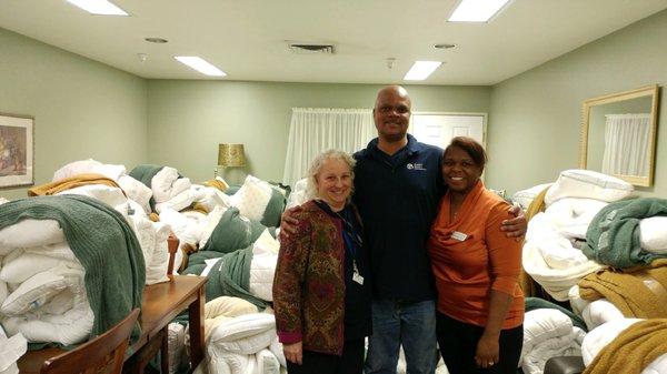 Mercy Housing PRC Bedding Give Away 2017