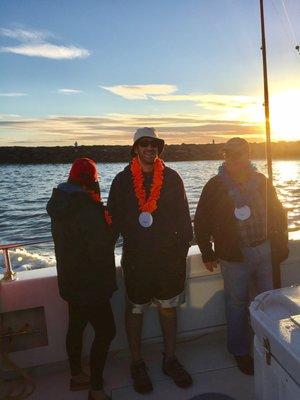 Sailing and watching the sunrises.