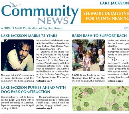 Community News, six regional newsletters published four times a year.