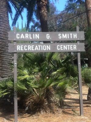 Sign at the bottom of the park.