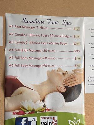 Sunshine Foot Spa