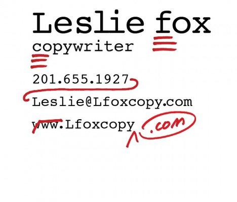 LeslieFoxCopy Inc.