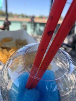 Nachos and a slushy supporting our league