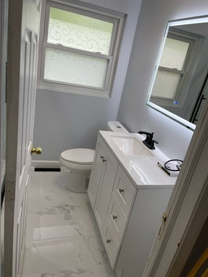 Remodeled a full bathroom