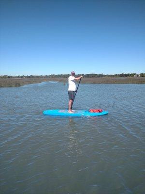 Paddle boarding