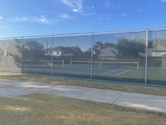 Two tennis courts