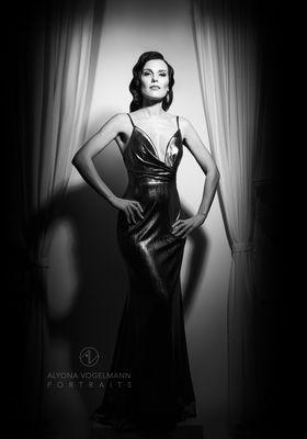 Old Hollywood style portrait