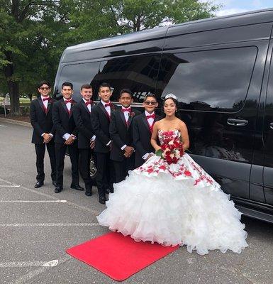 Quinceanera We Had The Pleasure Of Offering Our Limousine Service Too.