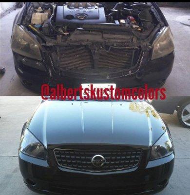 Front end repair to Nissan Altima