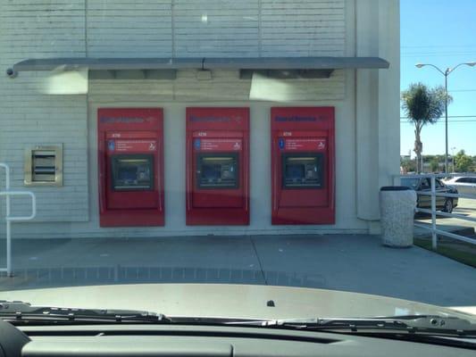 Three ATM's on the backside of the building and two by the front door.