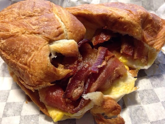 Croissant Sandwich with Bacon