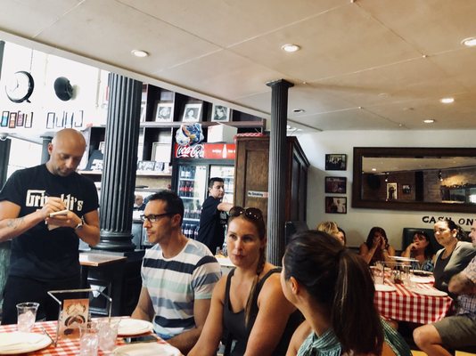 Grimaldi's first floor dining area