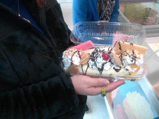 Now this a banana split