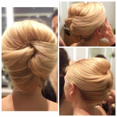 Classic double French twist