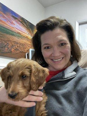 Puppy visit at The dentist!