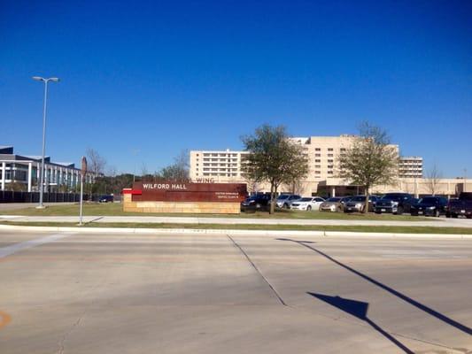 Gray building to the left will be new hospital.  Tan building is current hospital 1/4/16