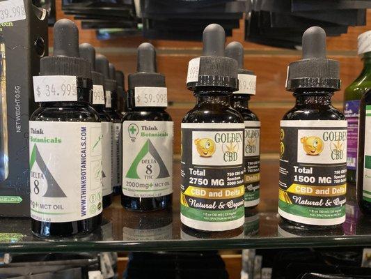 Delta-8-THC and CBD tinctures