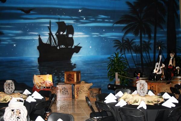 Pirate Ship Backdrop