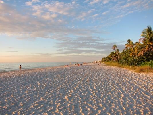 Naples, Florida Beach by 5th Ave South