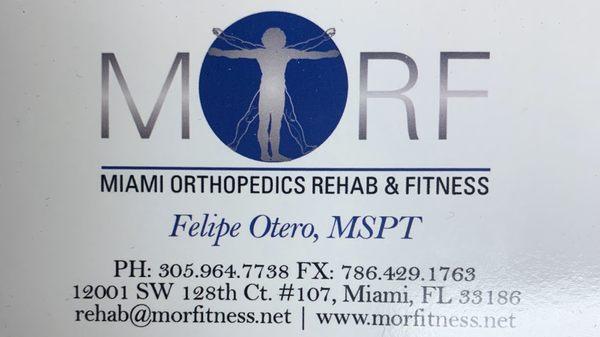 Miami Orthopedics Rehab & Fitness