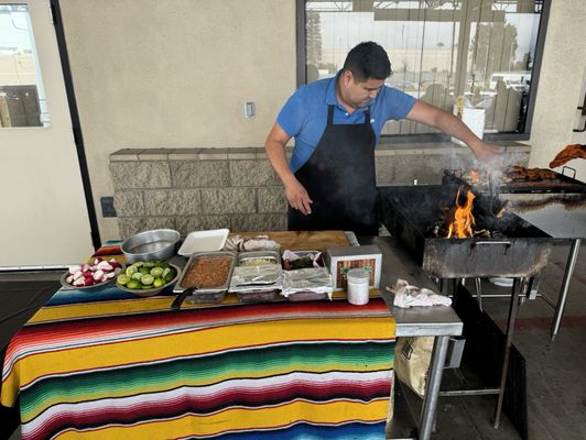 Taco set up