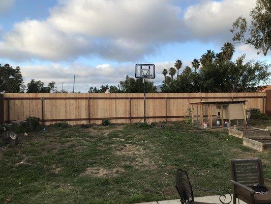 A fence I built. Look how lined up the top is.