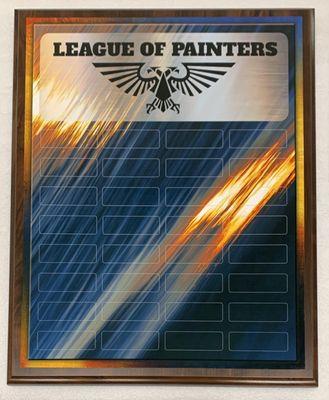 League of Painters Perpetual DIY Plaque