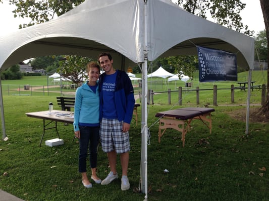 Dr. Kenzie and Dr. Nick volunteered this last fall to treat all the participants at the Bayside 5K!...