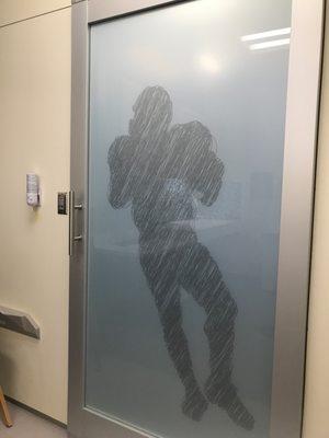 Door of this examination room.