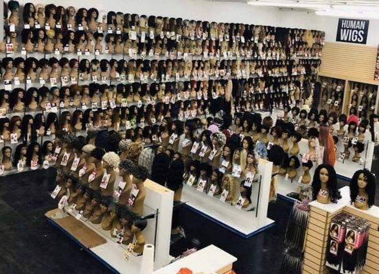 The biggest wigs selection in the city