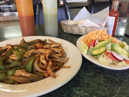 Chicken fajitas