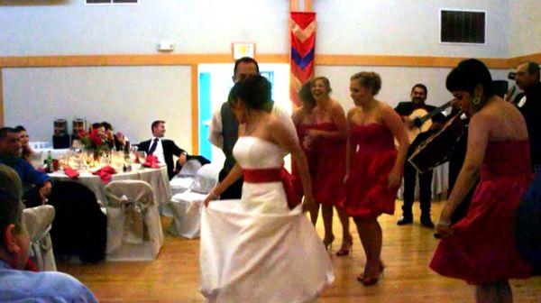 Mexican dance at wedding