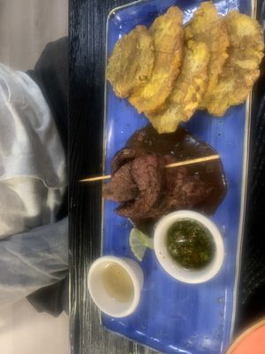 Skirt Steak and Tostones!!