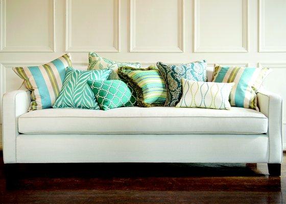 Custom Upholstery, Accent Pillows and Wallcovering