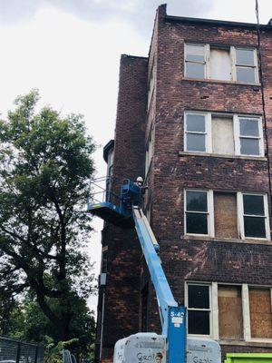 Complete masonry restoration
Urbane on Willis Detroit