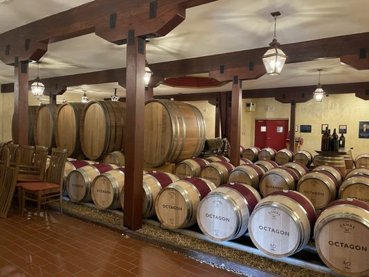 Octagon barrel room