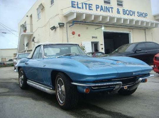 1965 Corvette repaired by Elite Paint & Body Shop