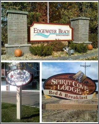 Awesome signs! Sandblasted