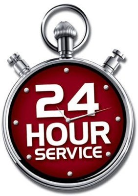 24 Hour Service Available with a live answering service.