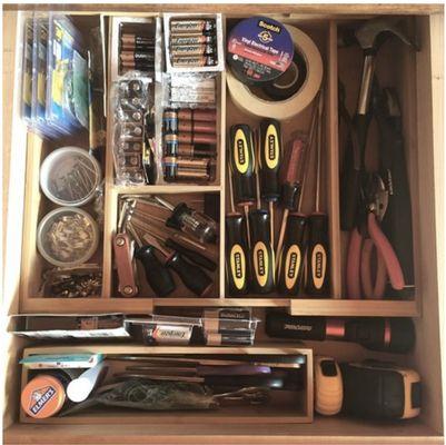 Junk Drawer - AFTER Decluttering & Organizing