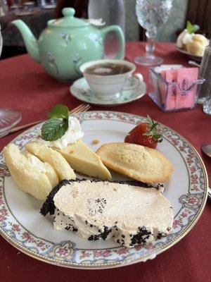 Dessert plate was very satisfying