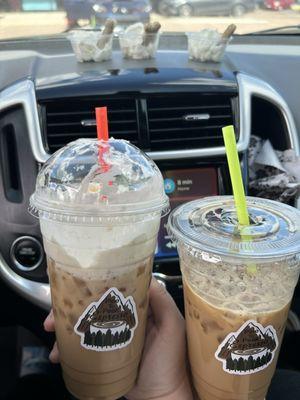 Honeybun Latte & cookie butter Cold Brew!!! wow, delicious