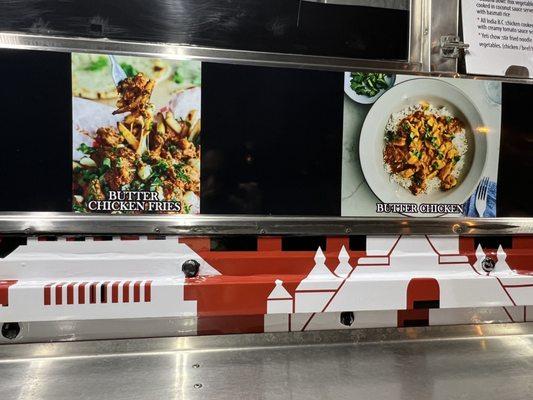 Menu images - butter chicken fries, butter chicken