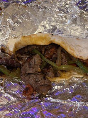 Steak taco