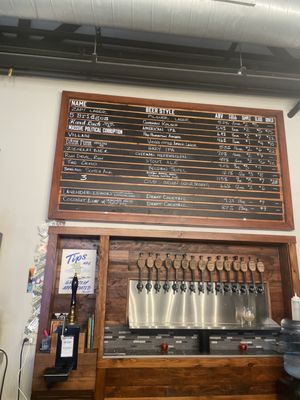 Interior/beer menu