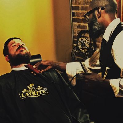 A beard trim for my bro Derrick