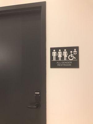 Love that they have an all gender restroom